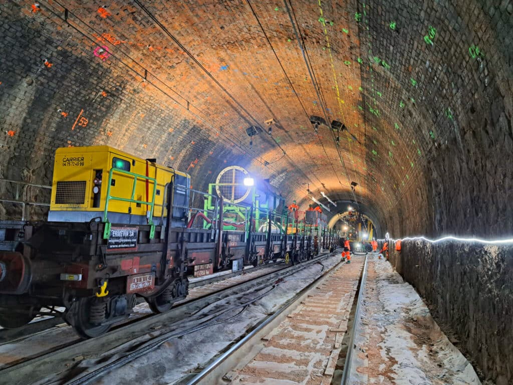 Nouvetra rénovation tunnel